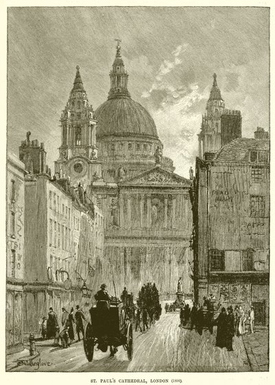 St. Pauls Cathedral, London (1890) av English School