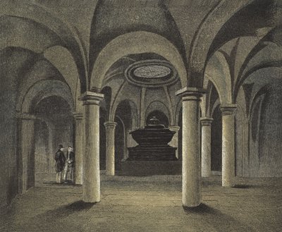 St Pauls Cathedral, The Crypt, Monument of Admiral Viscount Nelson under Dome av English School
