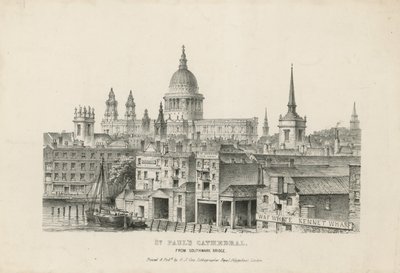 St Pauls Cathedral fra Southwark Bridge av English School