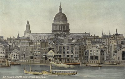 St Pauls fra elven, London av English School
