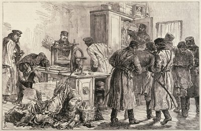 St. Petersburg-politiet oppdager en nihilisttrykkpress, fra 