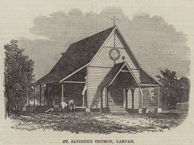 Frelserens kirke, Labuan (gravering) av English School