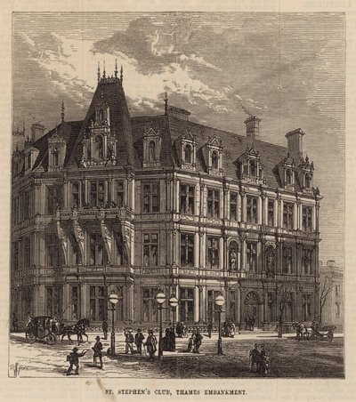 St Stephens Club, Thames Embankment av English School