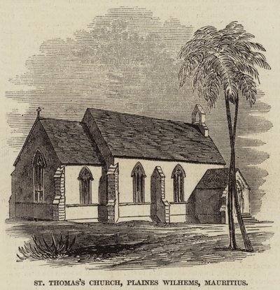 St Thomas's Church, Plaines Wilhems, Mauritius (gravering) av English School