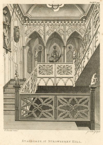 Trapp ved Strawberry Hill, Twickenham, London av English School