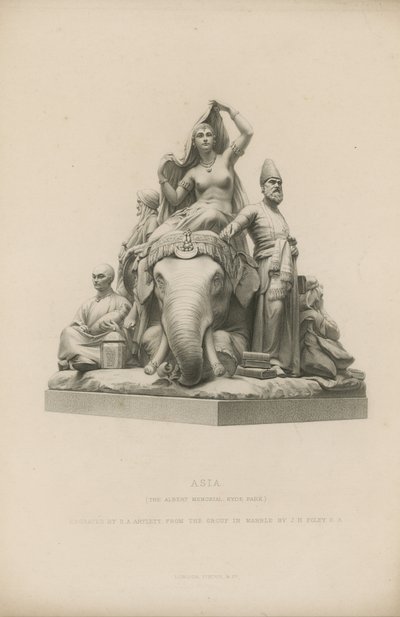 Statue som viser Asia som pryder Albert-minnesmerket av English School