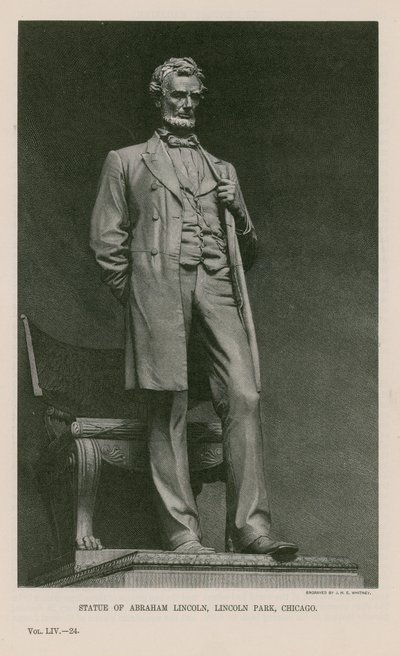 Statue av Abraham Lincoln av English School