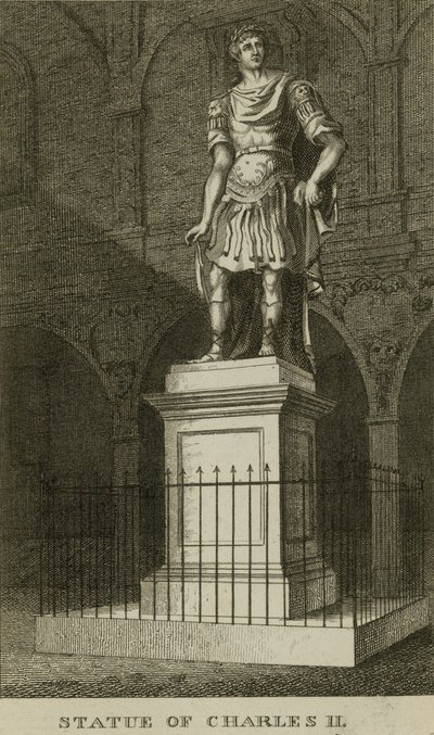 Statue av Charles II av English School