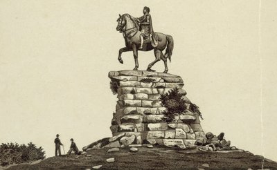 Statue av Georg III, Windsor (lito) av English School