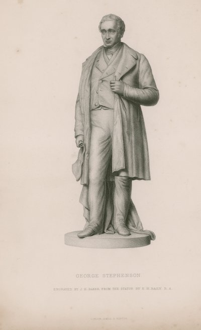 Statue av George Stephenson av English School