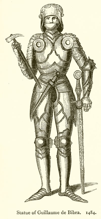 Statue av Guillaume de Bibra. 1484 av English School