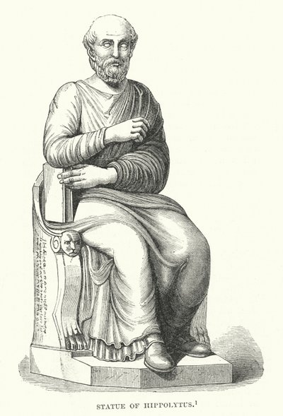 Statue av Hippolytus (gravering) av English School