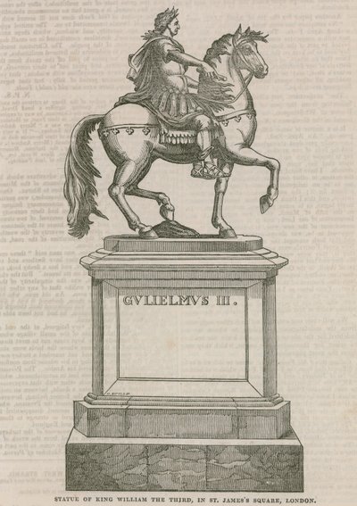 Statue av kong William den tredje, på St James