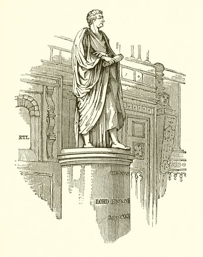 Statue av Lord Erskine i Lincoln