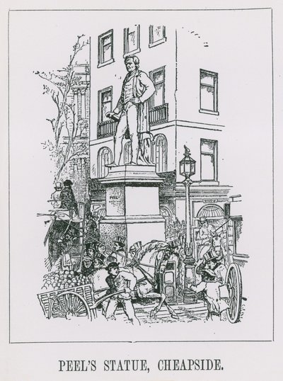 Statue av Peel av English School