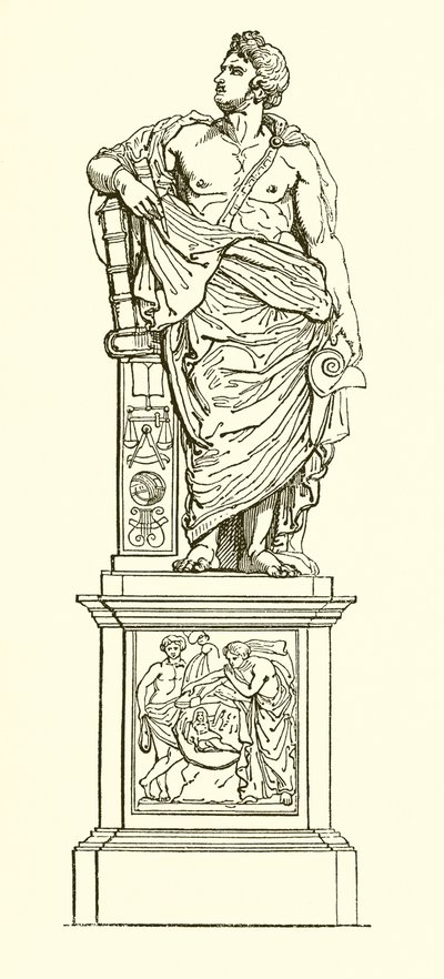 Statue av Sir William Jones av English School