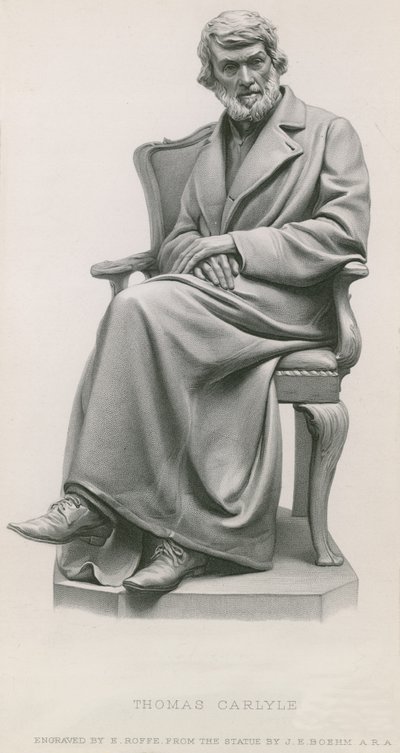 Statue av Thomas Carlyle av English School
