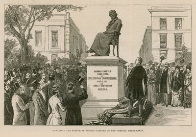 Statue av Thomas Carlyle av English School