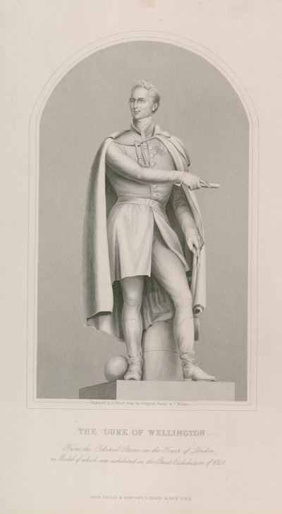 Statue av hertugen av Wellington av English School