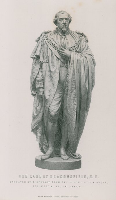 Statue av jarlen av Beaconsfield av English School