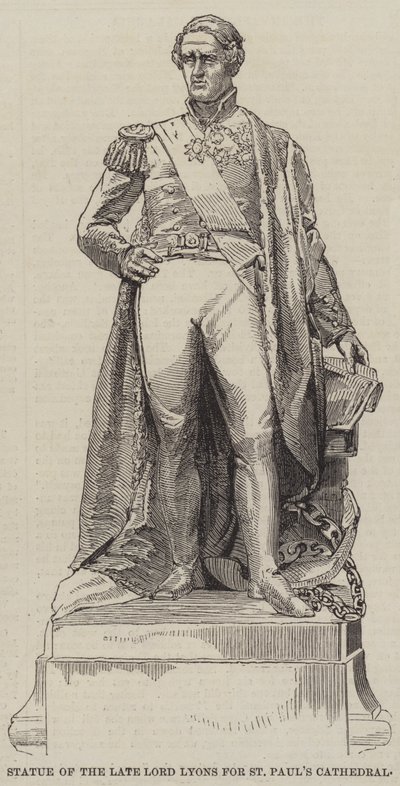 Statue av avdøde Lord Lyons for St Paul