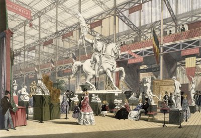 Statuer i den belgiske delen av den store utstillingen i 1851, fra Dickinson