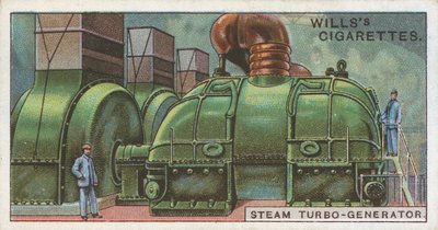 Steam turbo-generator av English School