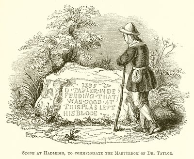 Stone ved Hadleigh, for å minnes martyrdøden til Dr. Taylor av English School