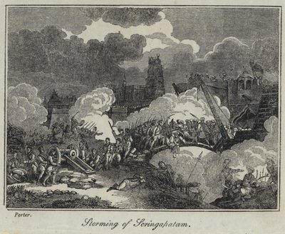 Storming av Seringapatam (gravering) av English School