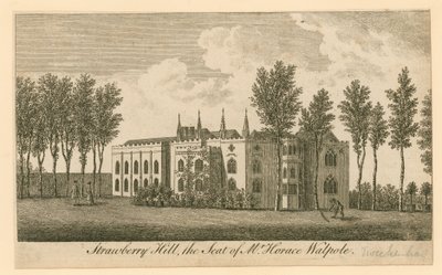 Strawberry Hill, Twickenham, London; setet til Mr Horace Walpole av English School