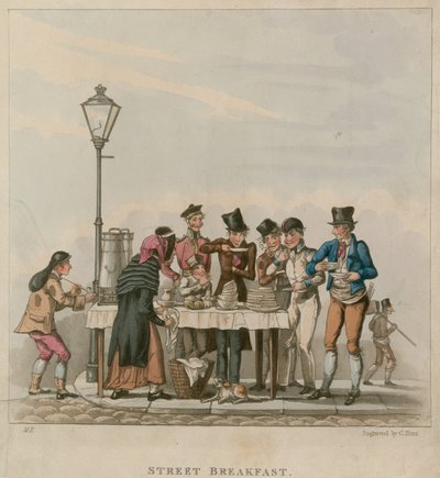 Gatefrokost; tegnefilm av English School