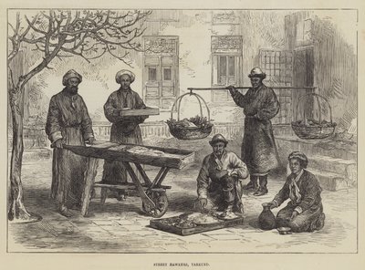 Street Hawkers, Yarkund (gravering) av English School