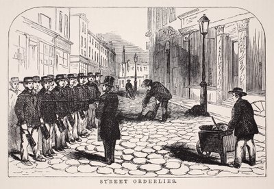 Street Orderlies, illustrasjon fra London Labor og London Poor av Henry Mayhew, pub. 1862 av English School