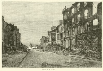 Gate i St Cloud, november 1870 av English School
