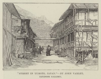 Gate i Yumoto, Japan (gravering) av English School