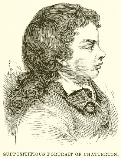 Supposititious Portrait of Chatterton av English School