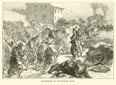Overgivelse av Bourbakis-hæren, januar 1871 av English School