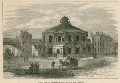 Surrey Chapel, Blackfriars Road, Southwark (Rowland Hills Chapel) av English School