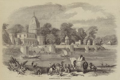 Surseya-Ghaut ved Cawnpore (gravering) av English School