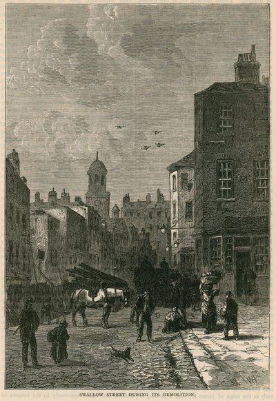 Swallow Street, London, under rivingen av English School
