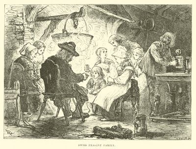 Sveitsisk bondefamilie av English School