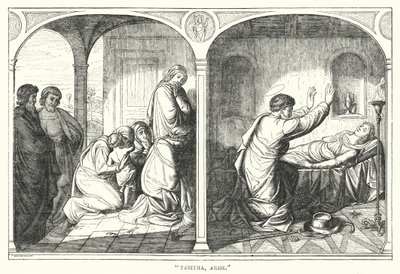 "Tabitha, steh auf" (Gravur) von English School