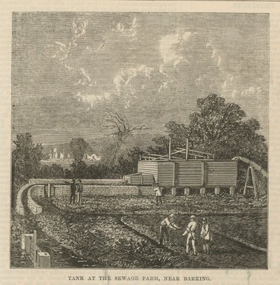 Tank ved kloakkanlegget, nær Barking av English School