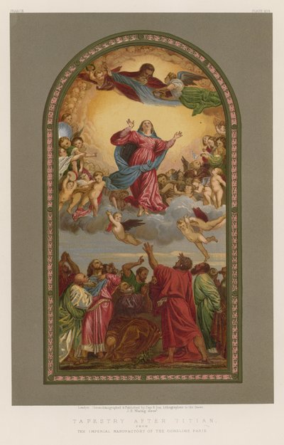 Tapisserie nach Tizian von der Kaiserlichen Manufaktur der Gobelins, Paris von English School