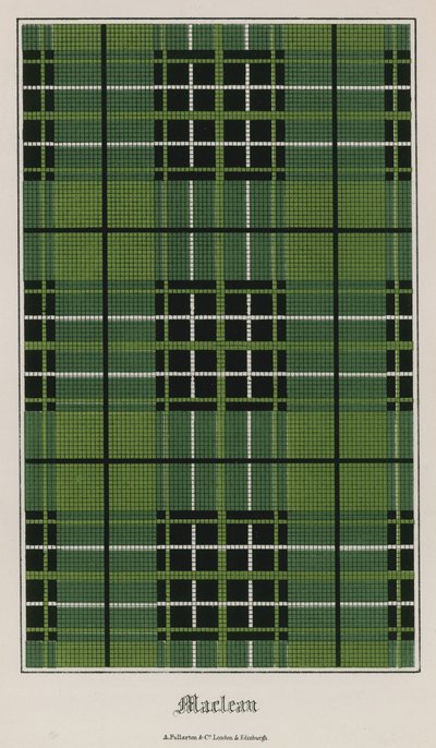 Tartan fra klanen Maclean av English School