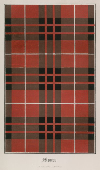 Tartan fra klanen Munro av English School