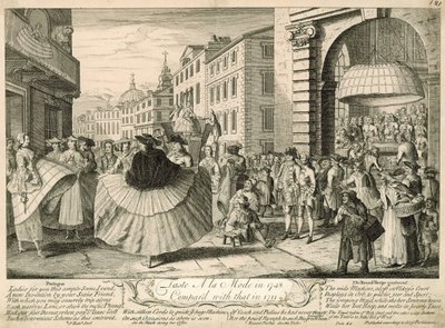 Smak a la mode i 1748 sammenlignet med det i 1711 av English School