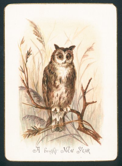 Tawny Owl, nyttårskort av English School