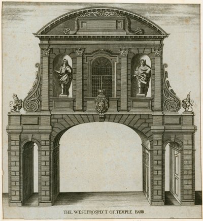 Temple Bar, London, The West Prospect av English School