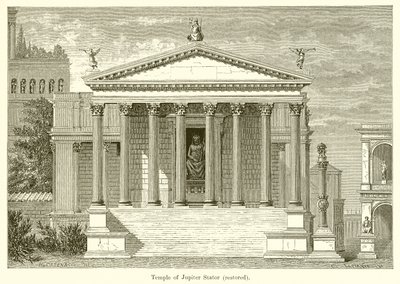 Temple of Jupiter Stator (restaurert) av English School